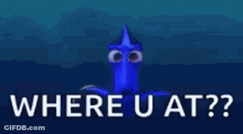 Dory From Finding Dory Asking Where You At GIF
