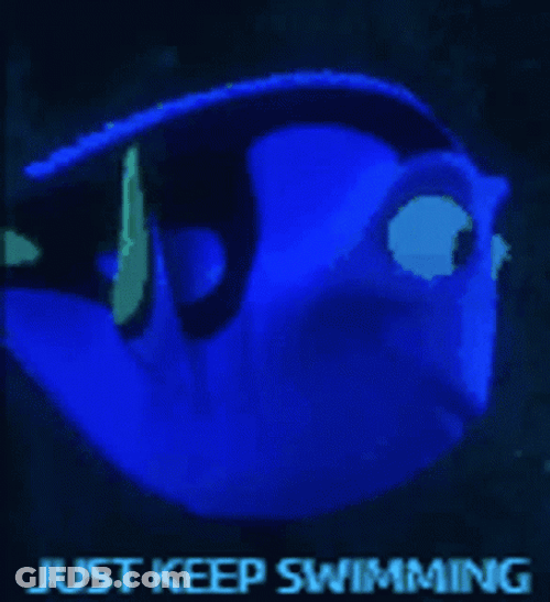 Dory Just Keep Going GIF