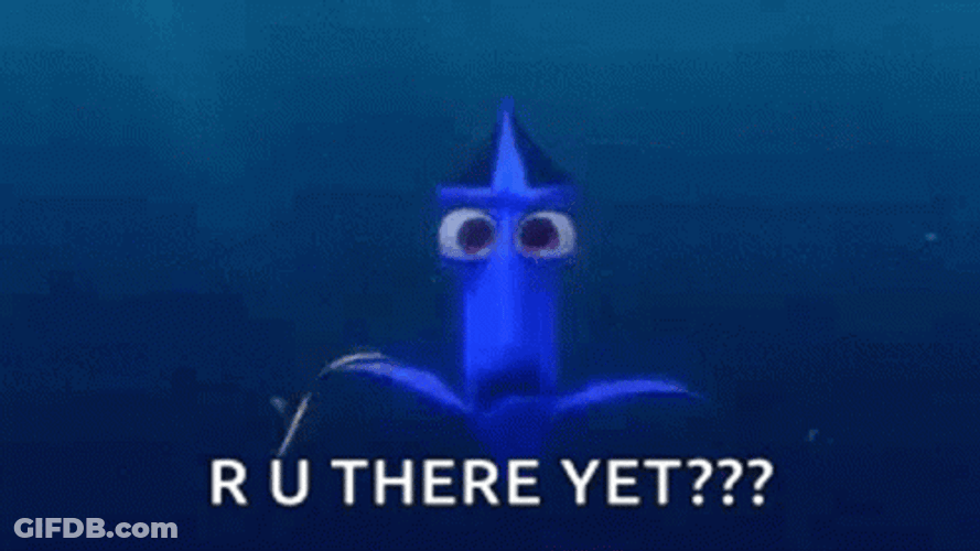 Dory R U There Yet GIF