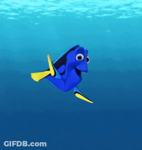 Dory Swimming In Ocean GIF