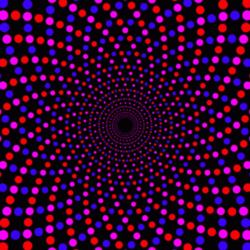 Dot Pattern Illusion GIF