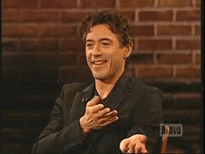 Double Finger Snap Robert Downey Jr GIF