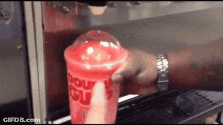 Double Gulp Slurpee Drink GIF