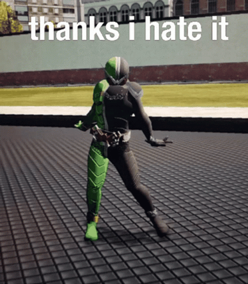 Double Kamen Rider Thanks I Hate It GIF