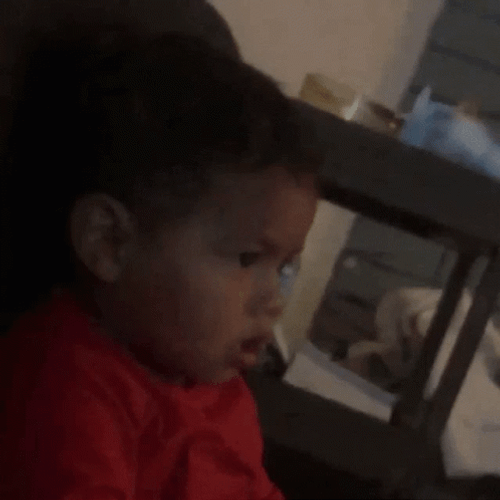 Double Take Baby Cute Kid Shock GIF