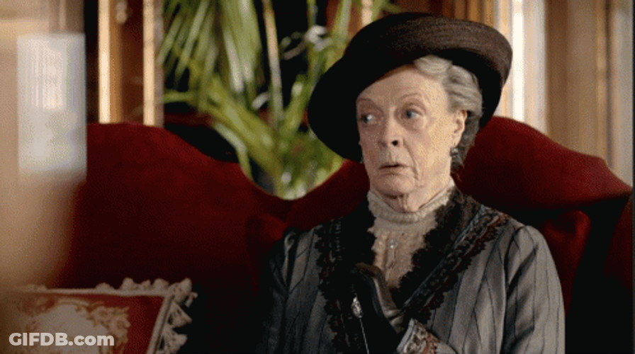 Double Take Downtonabbey Reaction GIF