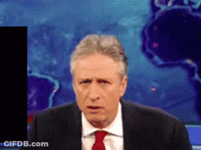 Double Take John Stewart GIF