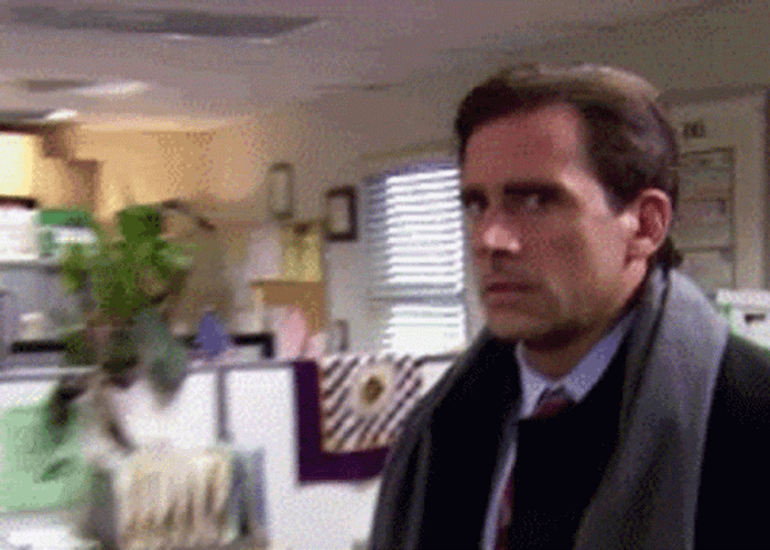 Double Take Michael Scott Wait What GIF