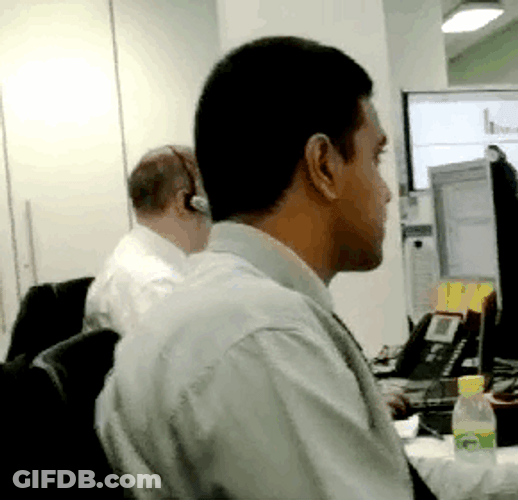 Double Take Office Reaction GIF