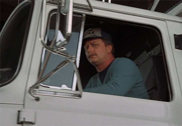 Double Take Truck Driver GIF