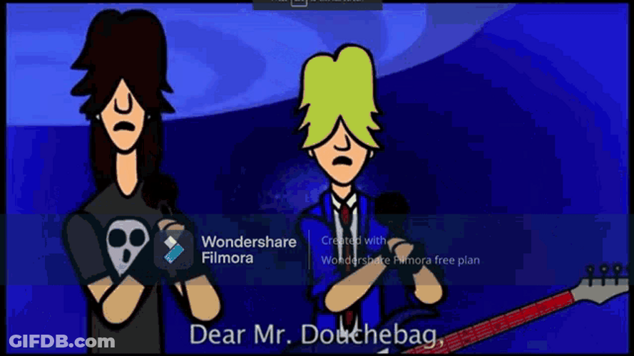 Douchebag Against Band Singing GIF