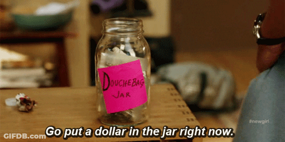 Douchebag Jar Collection GIF