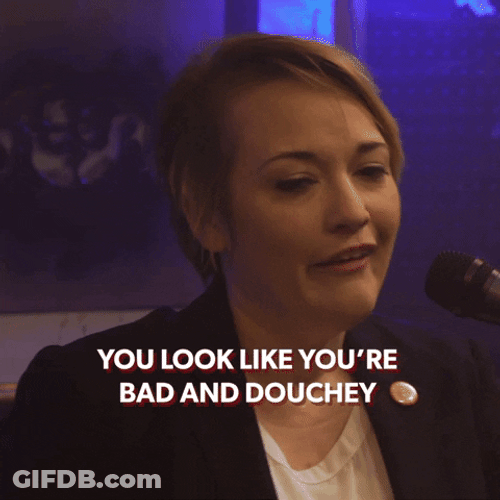 Douchebag Joke Roasting Interview GIF