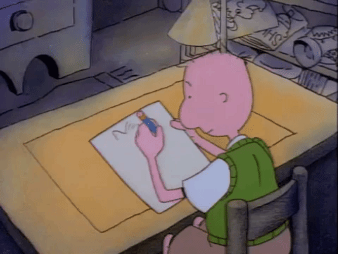 Doug Funnie Draws Animal GIF
