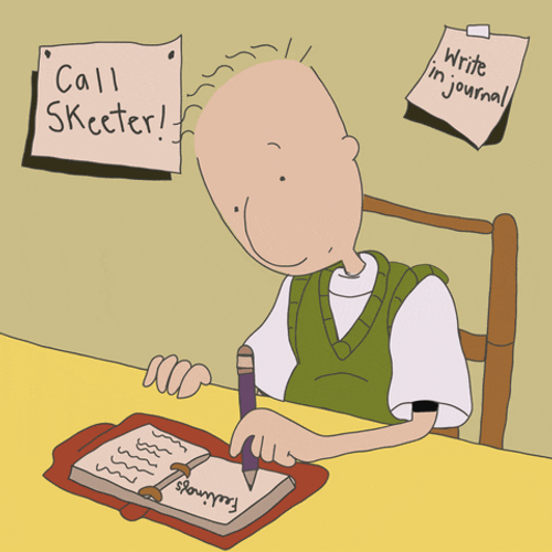 Doug Funnie Writing GIF
