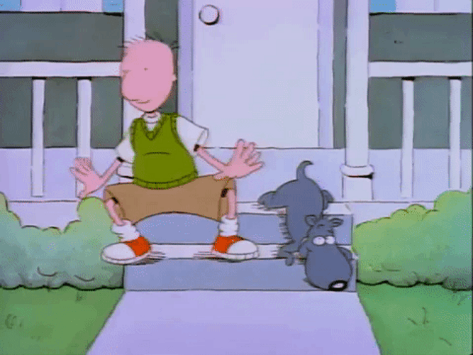 Doug With His Dog GIF