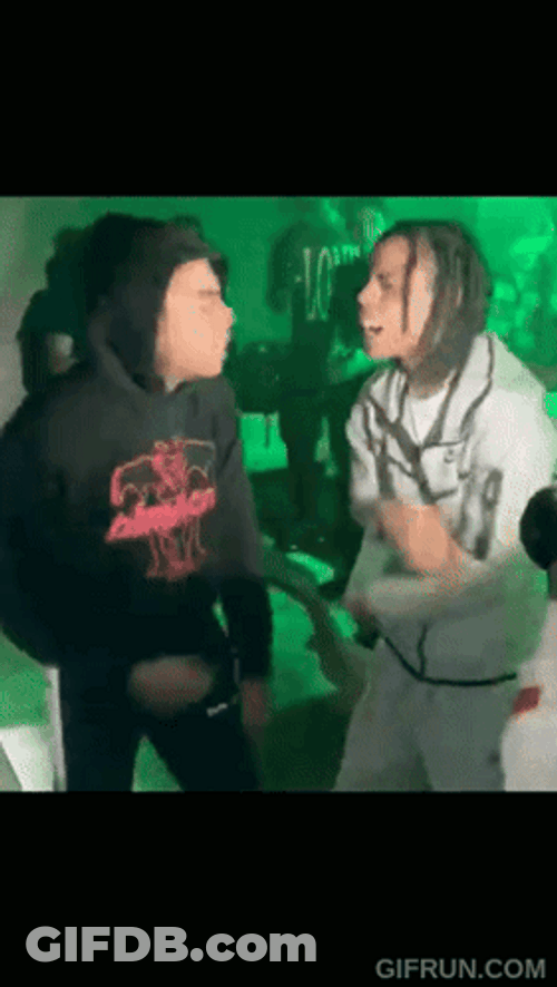 Dougie B Rapping In The Green Lights GIF