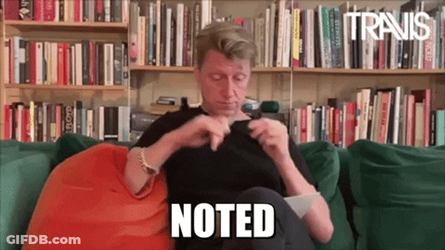 Dougie Payne Take Notes GIF