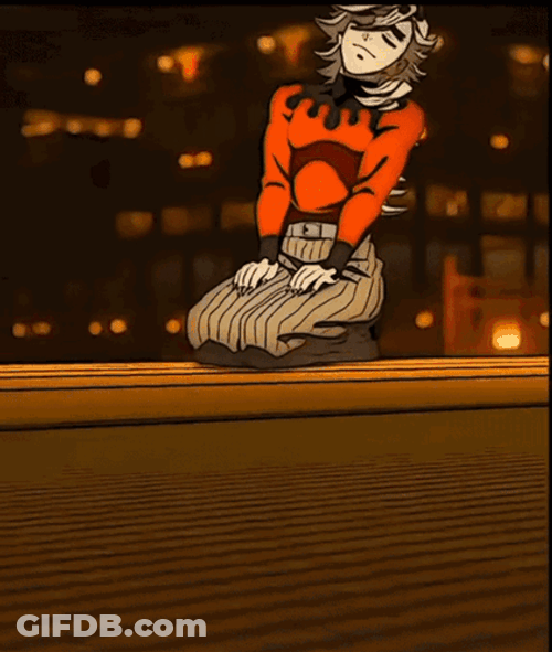 Douma Kneeling While Swaying GIF
