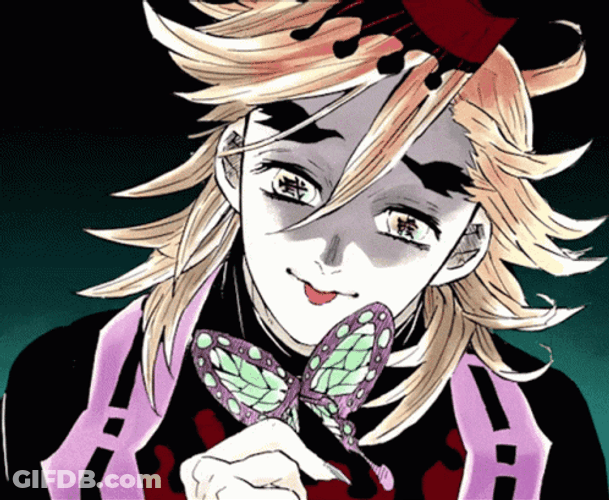 Douma Licking Butterfly GIF