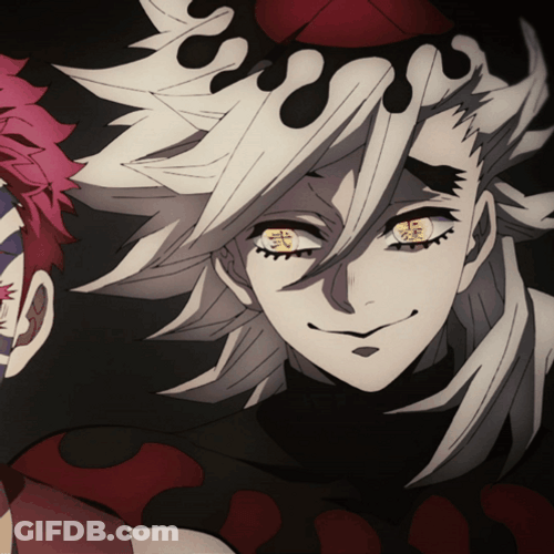 Douma Whispering Akaza GIF