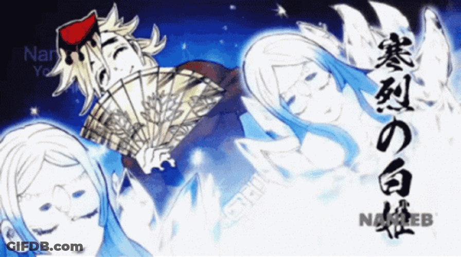Douma With White Blizzard Princess GIF