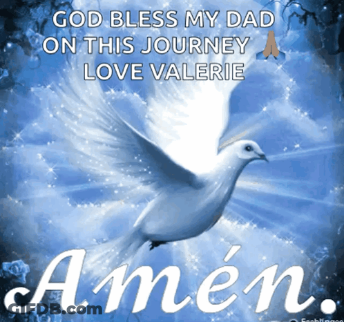 Dove With Amen Words GIF