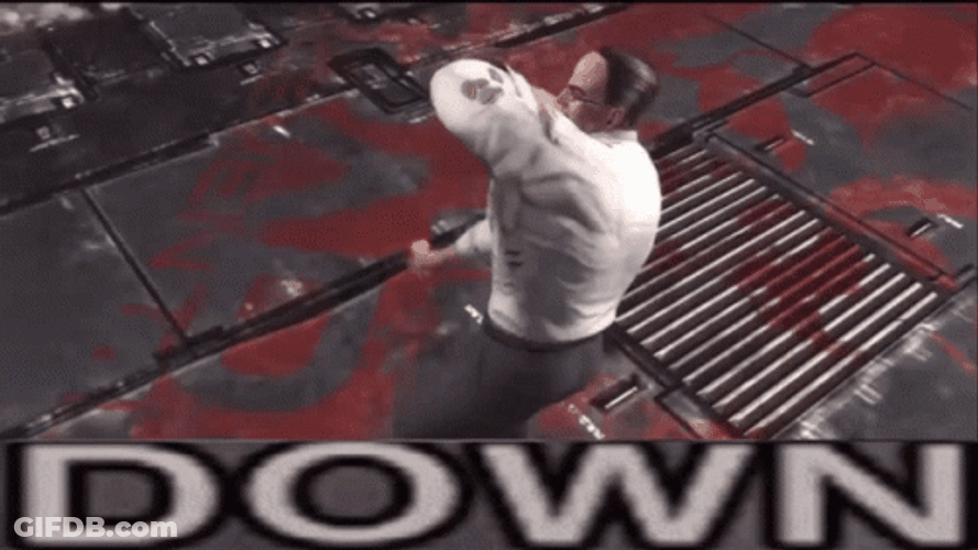 Down Raiden Punching Armstrong GIF