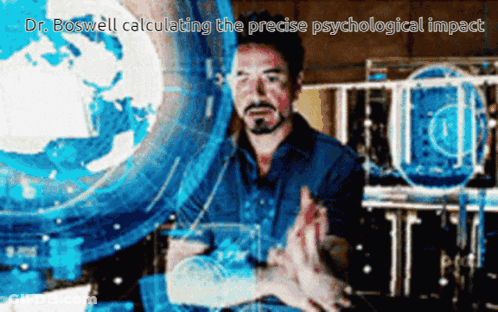 Dr. Boswell Calculating The Precise Psychological Impact GIF