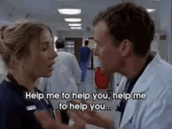 Dr.Cox To Elliot Reed Help Me Help You GIF