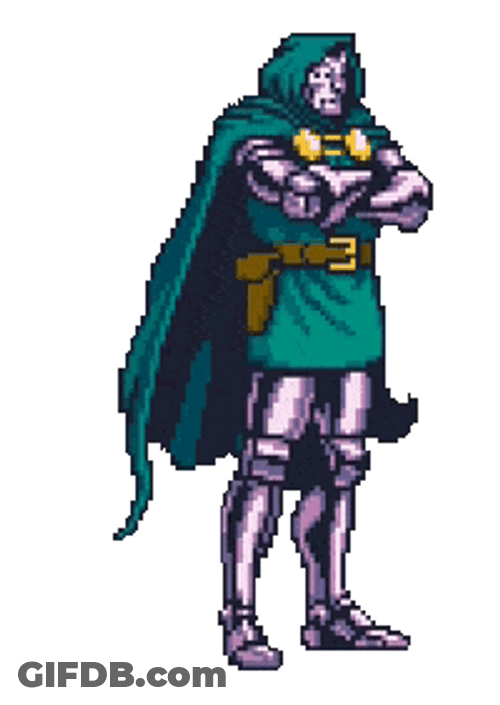 Dr Doom Cape Blowing GIF