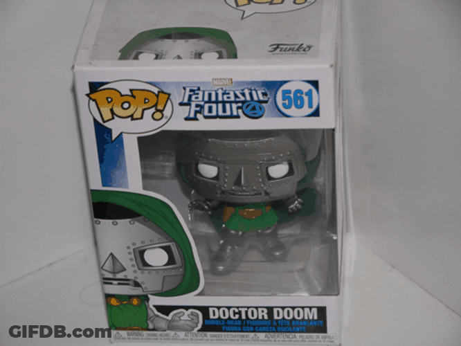 Dr Doom Funko Pop GIF