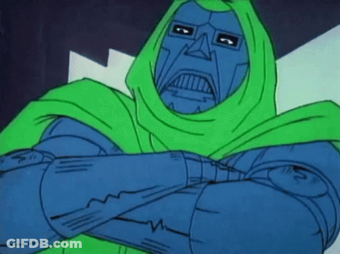 Dr Doom Gritted Teeth GIF