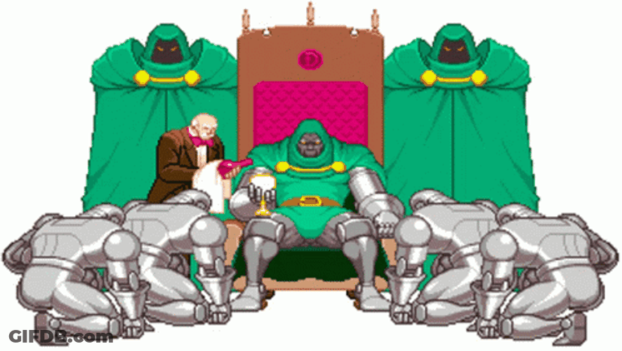 Dr Doom Majestic Throne GIF