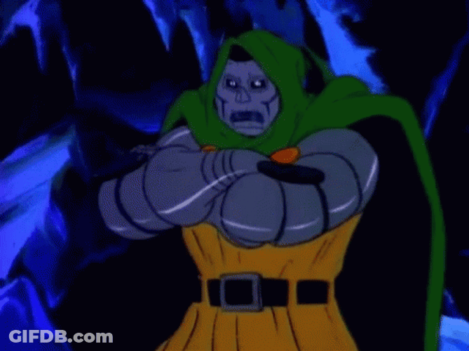 Dr Doom Nodding Head GIF