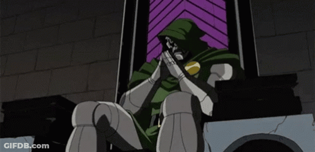 Dr Doom Thinking Deeply GIF