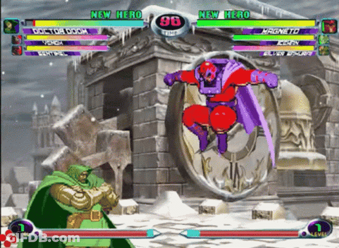 Dr Doom Versus Magneto GIF