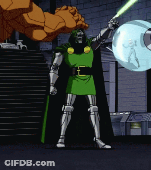 Dr Doom Versus Thing GIF