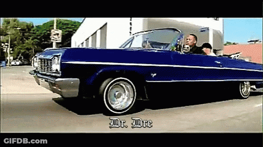 Dr. Dre Lowrider Car GIF