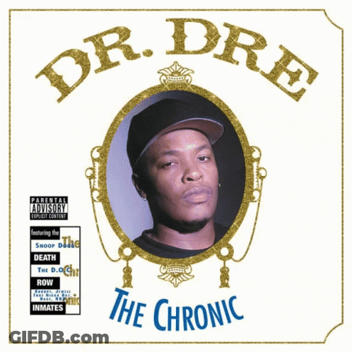 Dr. Dre On The Chronic Album Cover GIF