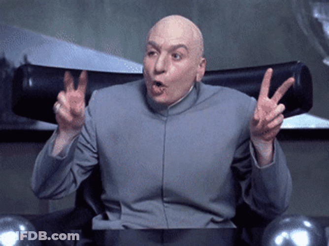 Dr. Evil Air Quotes GIF