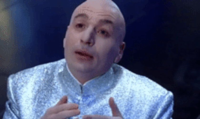 Dr. Evil Garbled Sign Language GIF