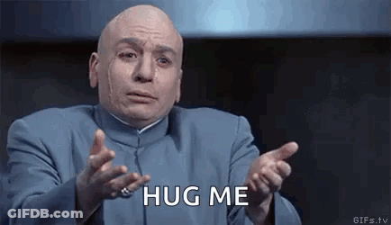 Dr. Evil Giving Hug GIF