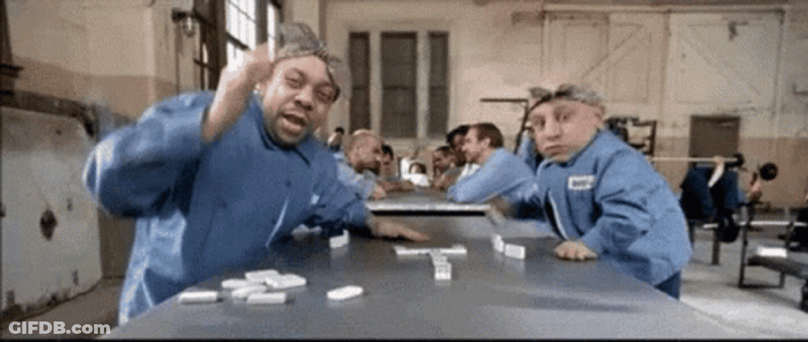 Dr Evil Mini Me Playing Domino Face Swap GIF