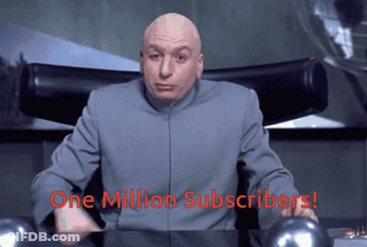 Dr Evil One Million Dollars Subcribers GIF