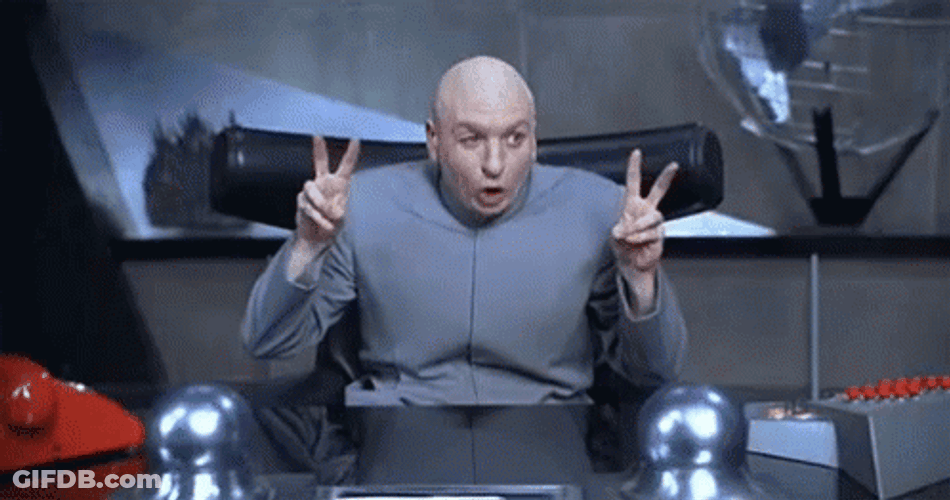 Dr Evil Quote Hand Sign Allegedly GIF