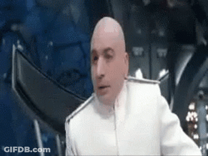 Dr Evil Right Hands Up GIF