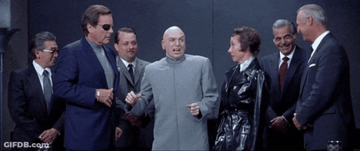 Dr Evil Right Laughing Scene GIF