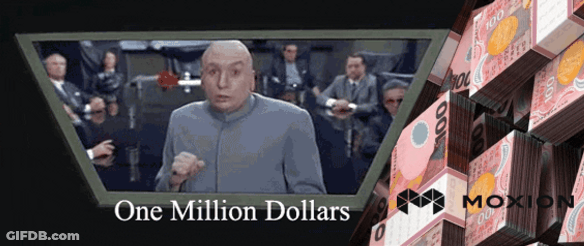 Dr Evil Right One Million Dollars On The Screen GIF
