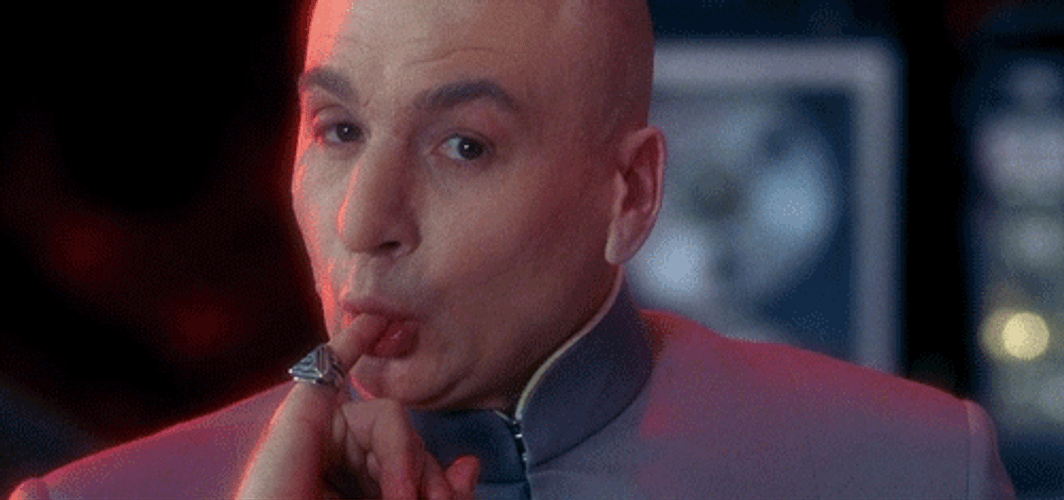Dr. Evil Sucking His Pinky Finger GIF